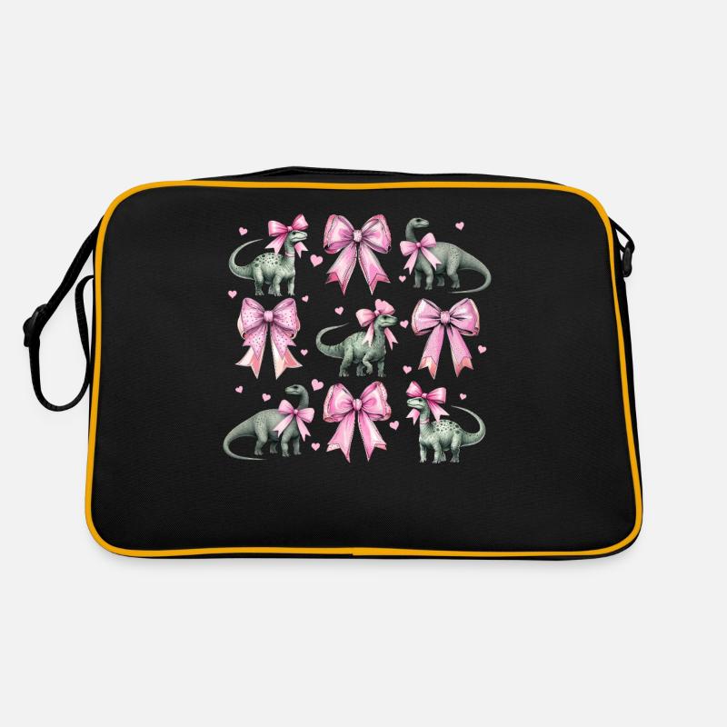 Coquette Bogen Brontosaurus Dinosaurier Mädchen Retro Tasche