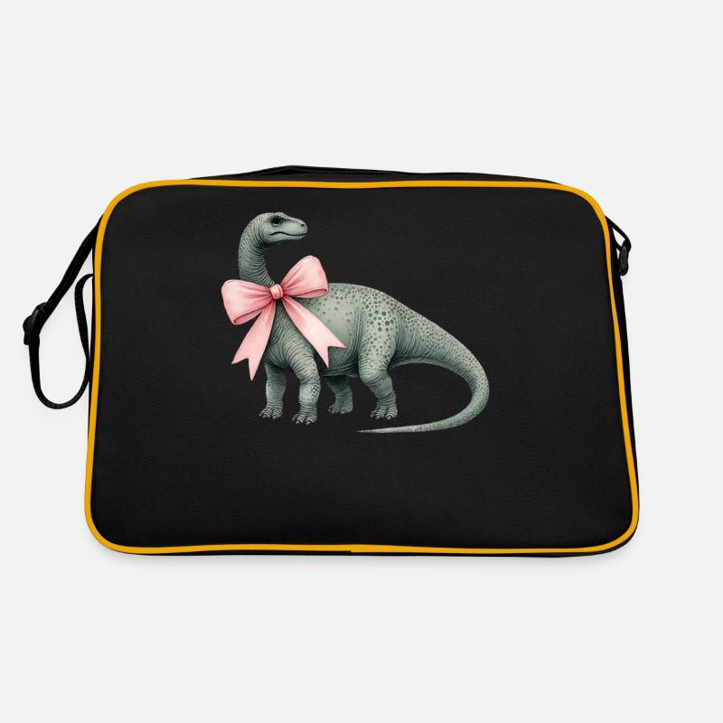 Coquette Bogen Brontosaurus Dinosaurier Mädchen Retro Tasche