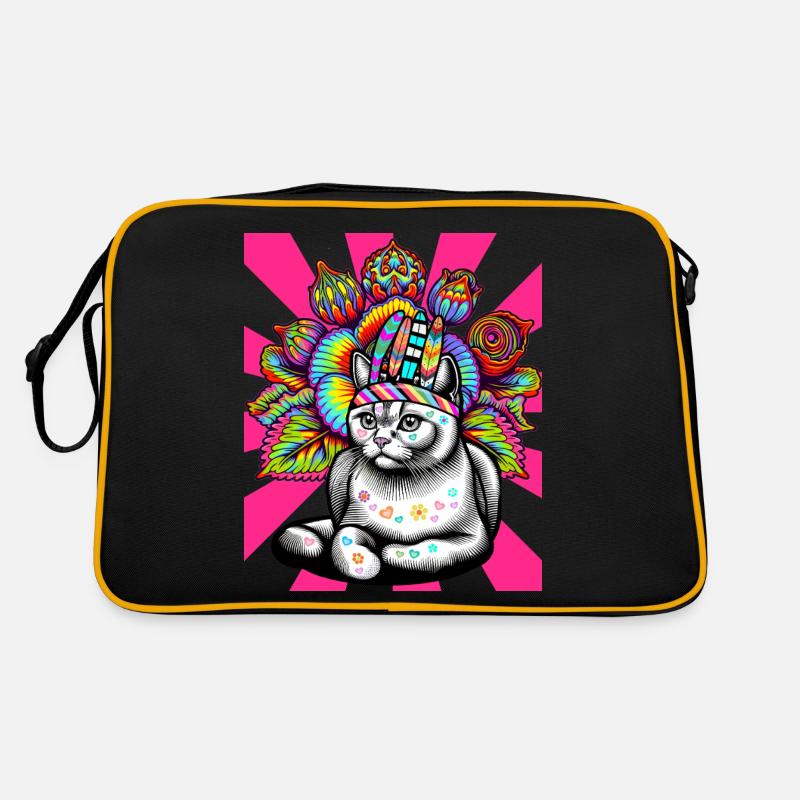 Chat Chats Chaton Sac Retro