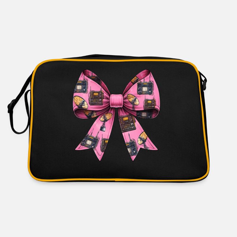 Coquette Bow Ham Radio Pattern Operator Retro Tasche