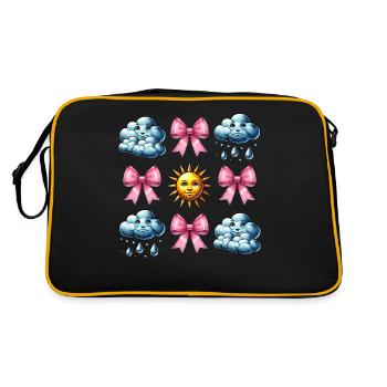 Coquette Arc Météorologie Soleil Nuages - Sac Retro - noir/or - Dos