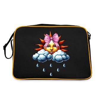 Coquette Arc Météorologie Soleil Nuages - Sac Retro - noir/or - Dos