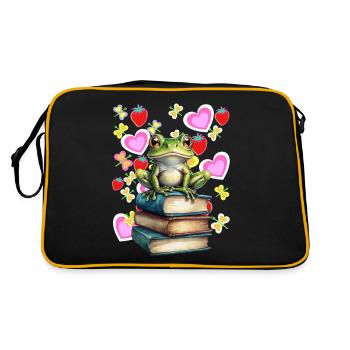 Frog Frogs Toad - Retro Bag - black/gold - Back