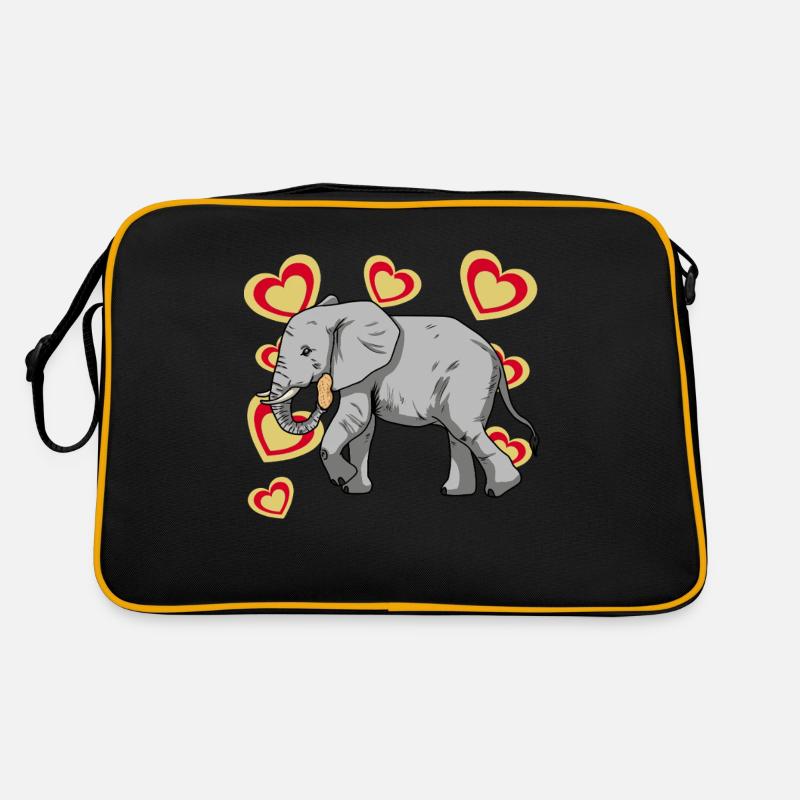 Éléphant Éléphant Enfants Cacahuète Sac Retro