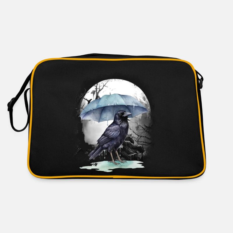 Crow Crows Raven Raven Mystical Halloween Retro Bag