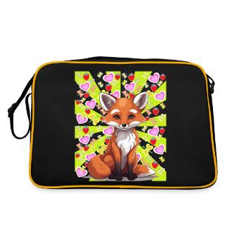 Renard Renards Enfants Été Été Rétro Coloré - Sac Retro - noir/or - Dos