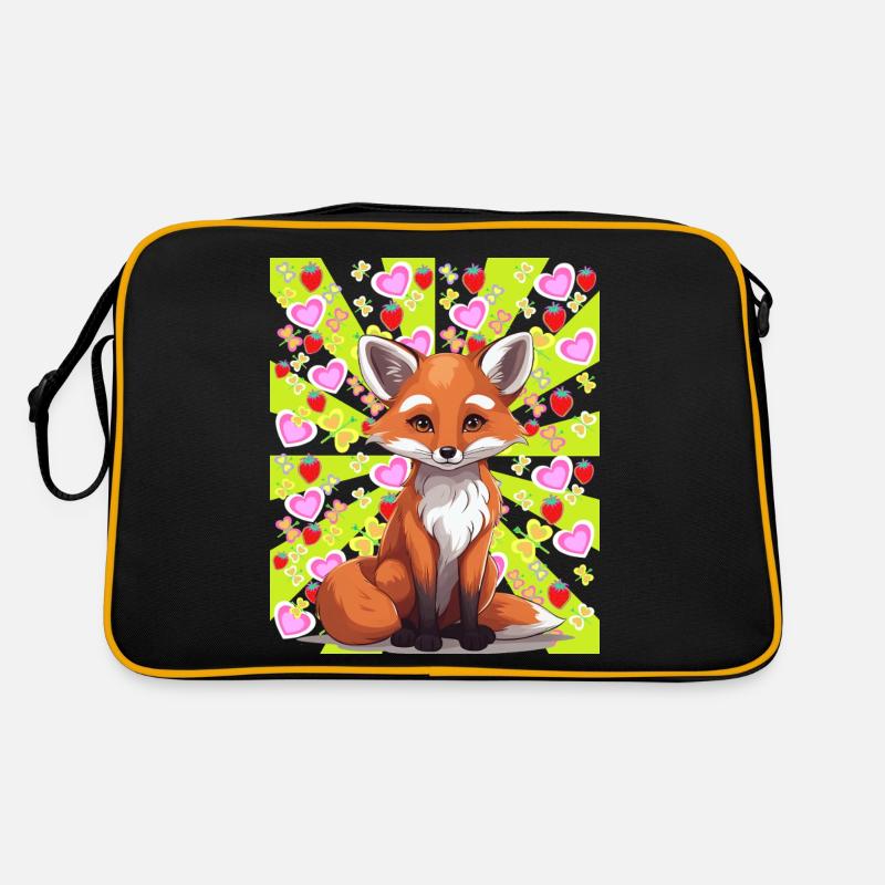 Fuchs Füchse Kinder Sommer Sommerzeit Retro bunt Retro Tasche