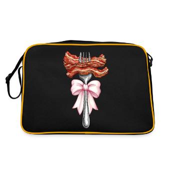 Coquette Bow Lanières de bacon Porc Maman - Sac Retro - noir/or - Dos