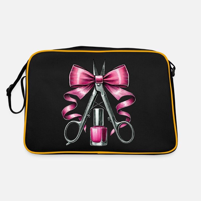 Coquette Bow Nail Tech Esthéticienne Sac Retro