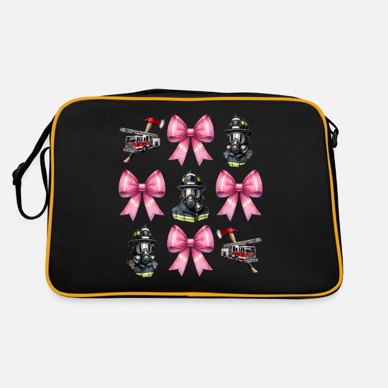 Coquette Bow Fire Fighting Firefighter Retro Bag