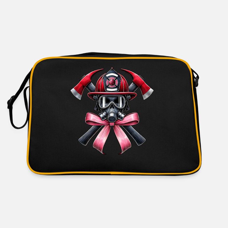 Coquette Bow Pompier Maman Pompier Sac Retro