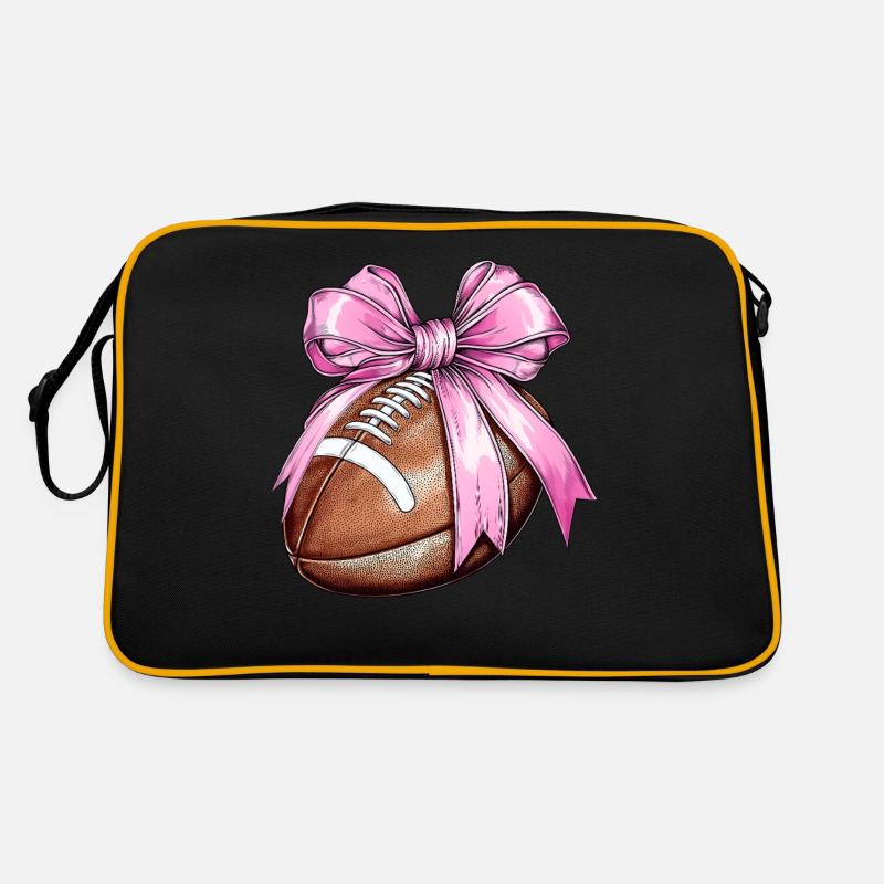 Kokette Bogen Fußballspieler Mutter Muttertag Retro Tasche