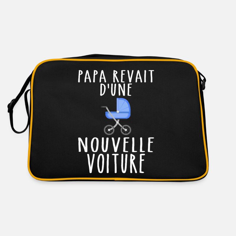 Papa Geschenk Zukunft Papa - Neues Papa Auto Retro Tasche