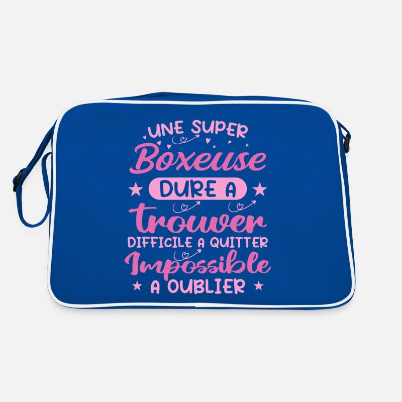 Une Super Boxeuse - Cadeau boxeuse Sac Retro