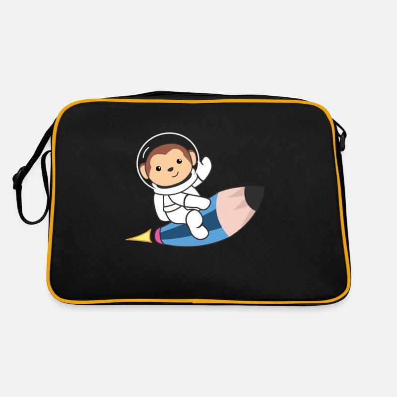 Mignon Singe de l’espace Astronautes Univers Sac Retro