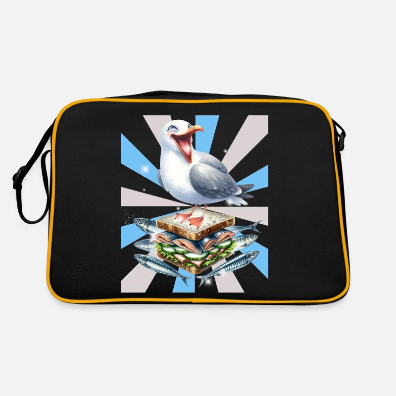 Reto Seagull Seagulls Sandwidsch Hareng Sac Retro