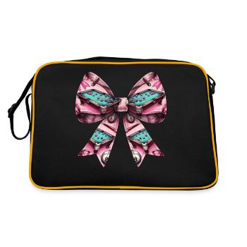 Coquette Bow Billard Pool Tisch Queue Kugeln - Retro Tasche - Schwarz/Gold - Hinten
