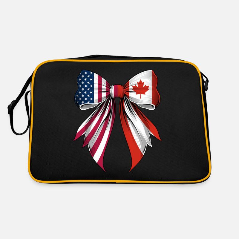 Coquette Bow Canada Roots Heritage Canadian Pride - Retro Bag - black/gold