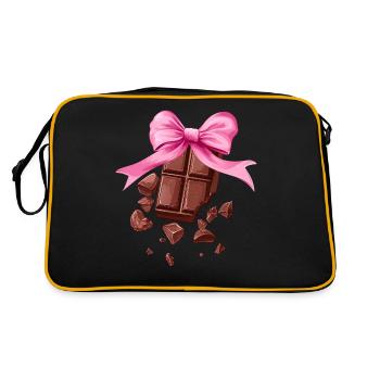 Flirtatious Bow Barre de chocolat Fille Maman - Sac Retro - noir/or - Dos