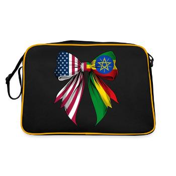 Coquette Loop Ethiopia Roots Heritage - Retro Bag - black/gold - Back