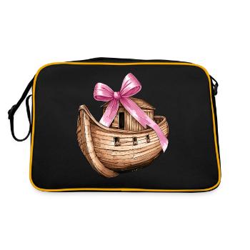 Coquette Bow Noah's Ark Christian Girl - Retro Bag - black/gold - Back