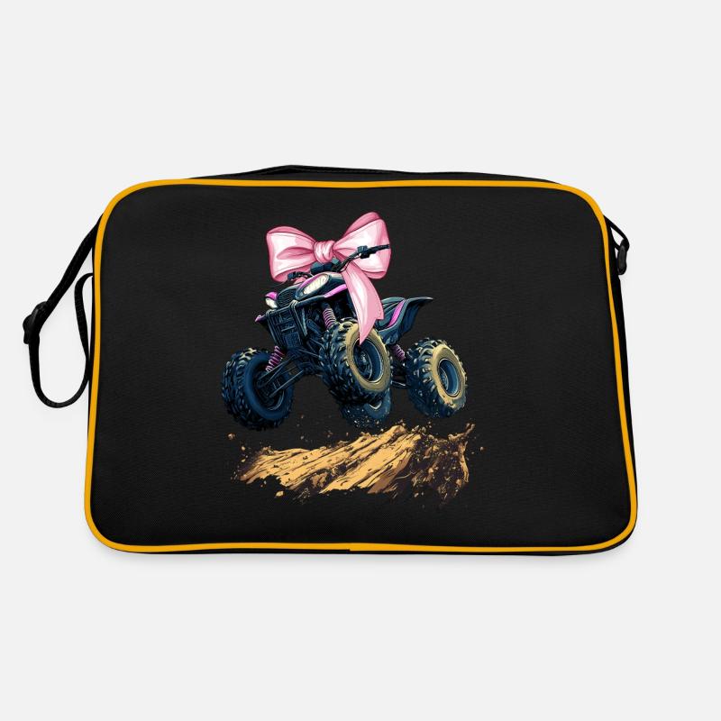 Coquette Bogen Atv Quad 4 Wheeler Mädchen Mama Retro Tasche