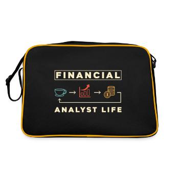 Financial Analyst Life Financial Advisor Lustig - Retro Bag - black/gold - Back