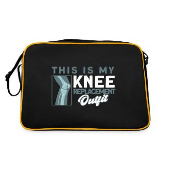 Patient Knee Surgery Bionic Knee - Retro Bag - black/gold - Back