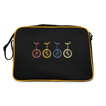 unicycle unicyclesport artiste monocycliste - Sac Retro - noir/or - Dos