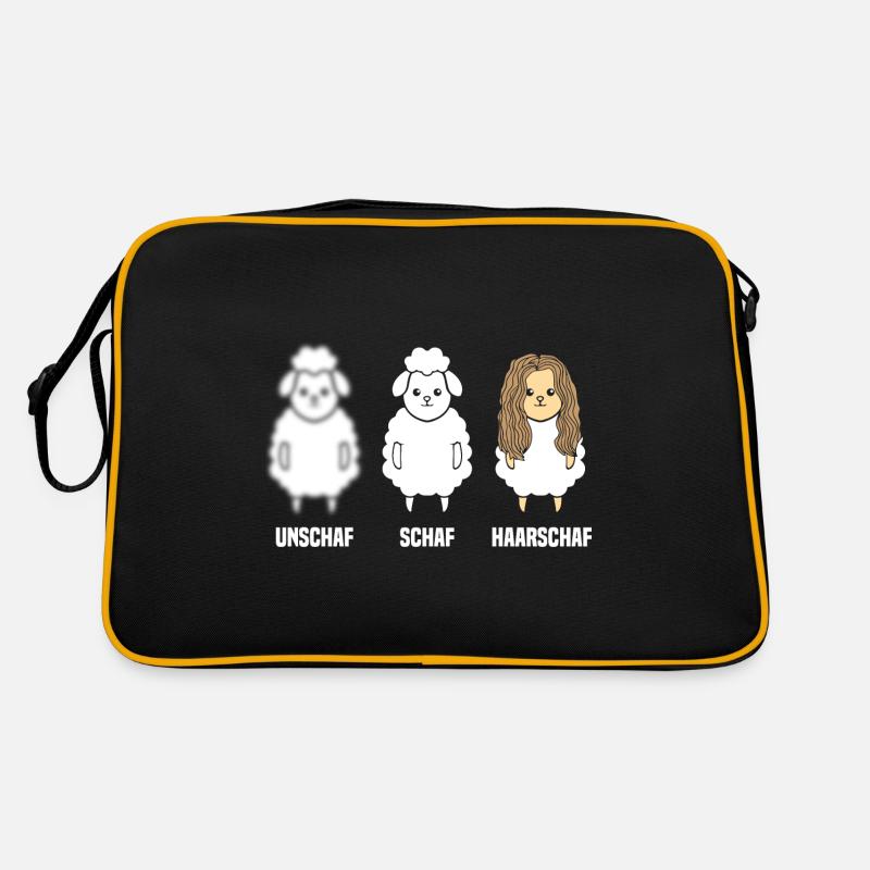 Schaf Unschaf Haarschaf Retro Tasche