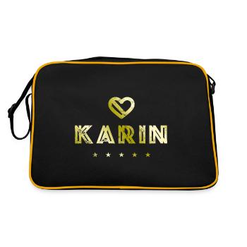 Karin Herz - Sac Retro - noir/or - Dos