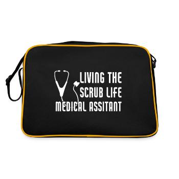 Living The Scrub Life Medical Assistant Nurse - Retro Bag - black/gold - Back