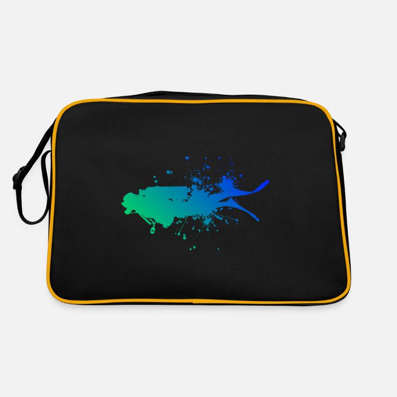 Plongée Hommes Plongeur Plongeur Plongeur Sac Retro