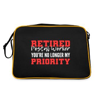 Retired postal worker Retired Mailman G - Retro Bag - black/gold - Back