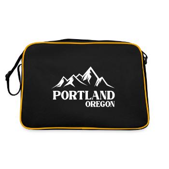 Portland - Sac Retro - noir/or - Dos