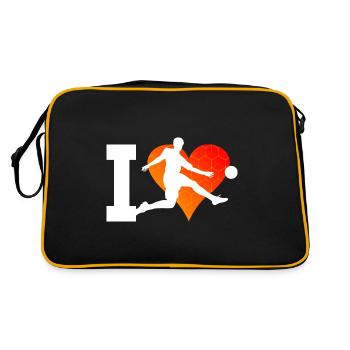 Jouer au football Footballeurs Joueurs de football - Sac Retro - noir/or - Dos