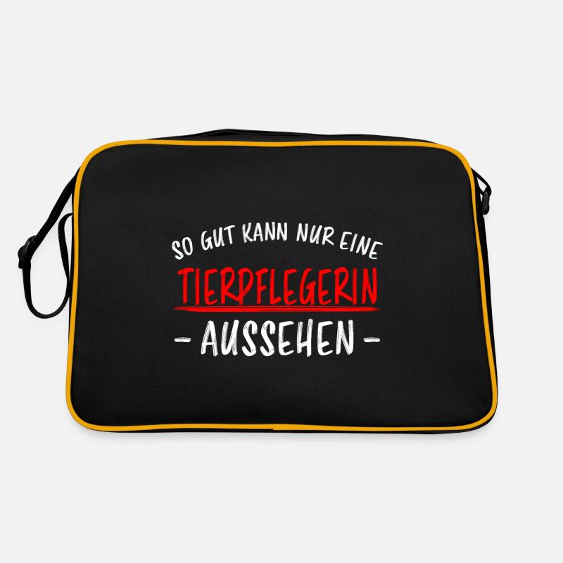 Tierpflegerin Lustiger Spruch Beruf Tiere Geschenk Retro Tasche