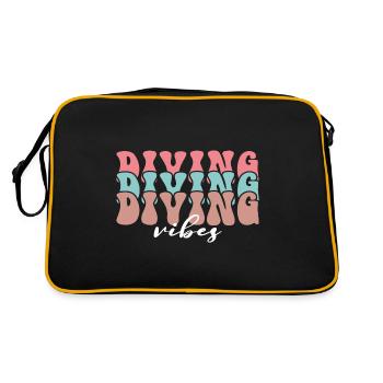 Diving Vibes - Retro Bag - black/gold - Back