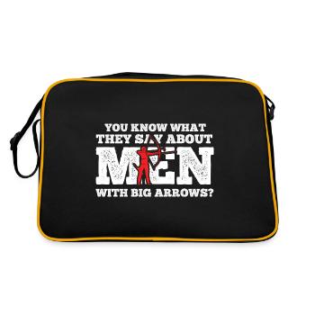 Bogenschießen Archery - Retro Tasche - Schwarz/Gold - Hinten