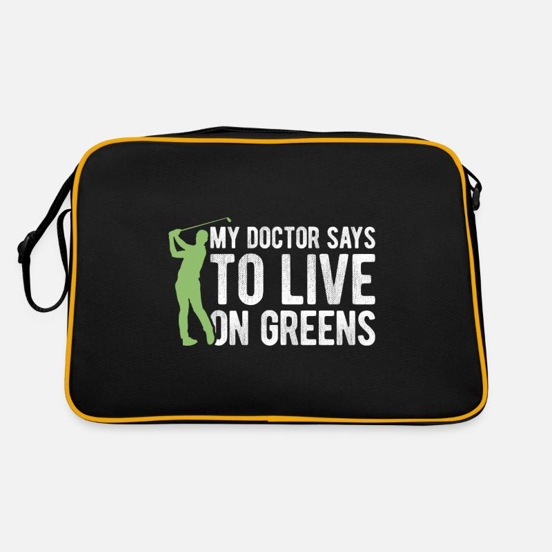 Golfplatz zum Golfen Golf Retro Tasche