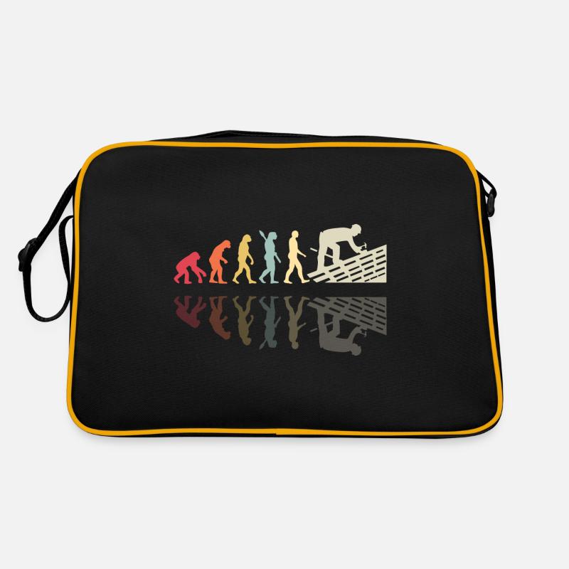Roofer Human Evolution Retro Vintage Construction Retro Tasche