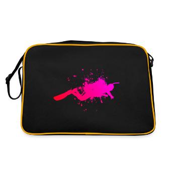 Scuba Diver Scuba Diver Scuba Diving - Retro Bag - black/gold - Back
