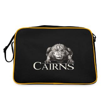 Cairns Aligator - Sac Retro - noir/or - Dos