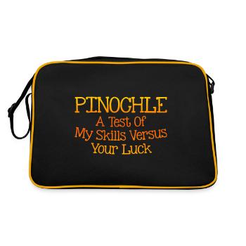 A Test Of My Skills Versus Your Luck 3 - Retro Bag - black/gold - Back