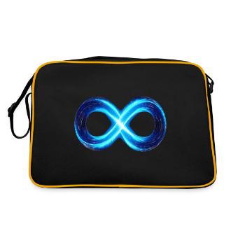 Infinity Infinity Symbol Lemniscate Eight 8 - Sac Retro - noir/or - Dos
