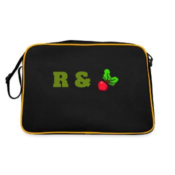 Vegetables Fresh Beets Farmers Music Vegan - Retro Bag - black/gold - Back