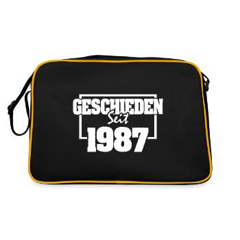 Heirat 1987 - Retro Tasche - Schwarz/Gold - Hinten