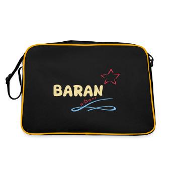 Cadeau Baran - Sac Retro - noir/or - Dos