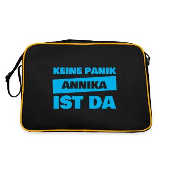 Prénom Annika - Sac Retro - noir/or - Dos