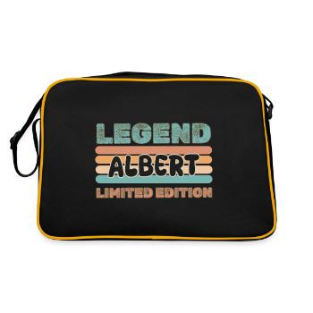 First name Albert - Retro Bag - black/gold - Back